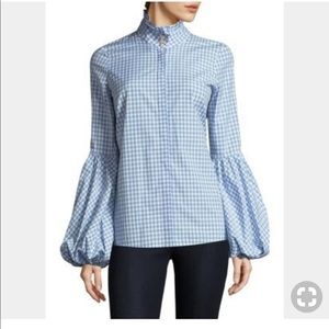 Caroline Constas Jaqueline balloon sleeved blouse
